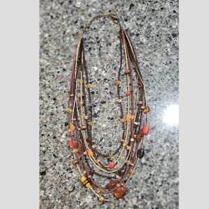 Multi Strand Beaded Necklace